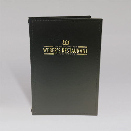 Weber's Restaurant - Main Menu Cover - Front