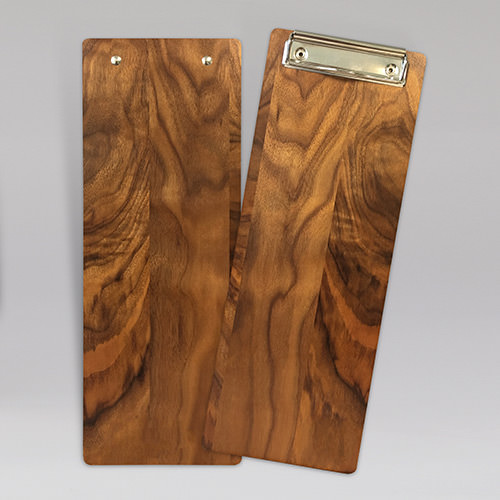 solid wood clipboards Wood menu, Wood menu holder, Wood clips