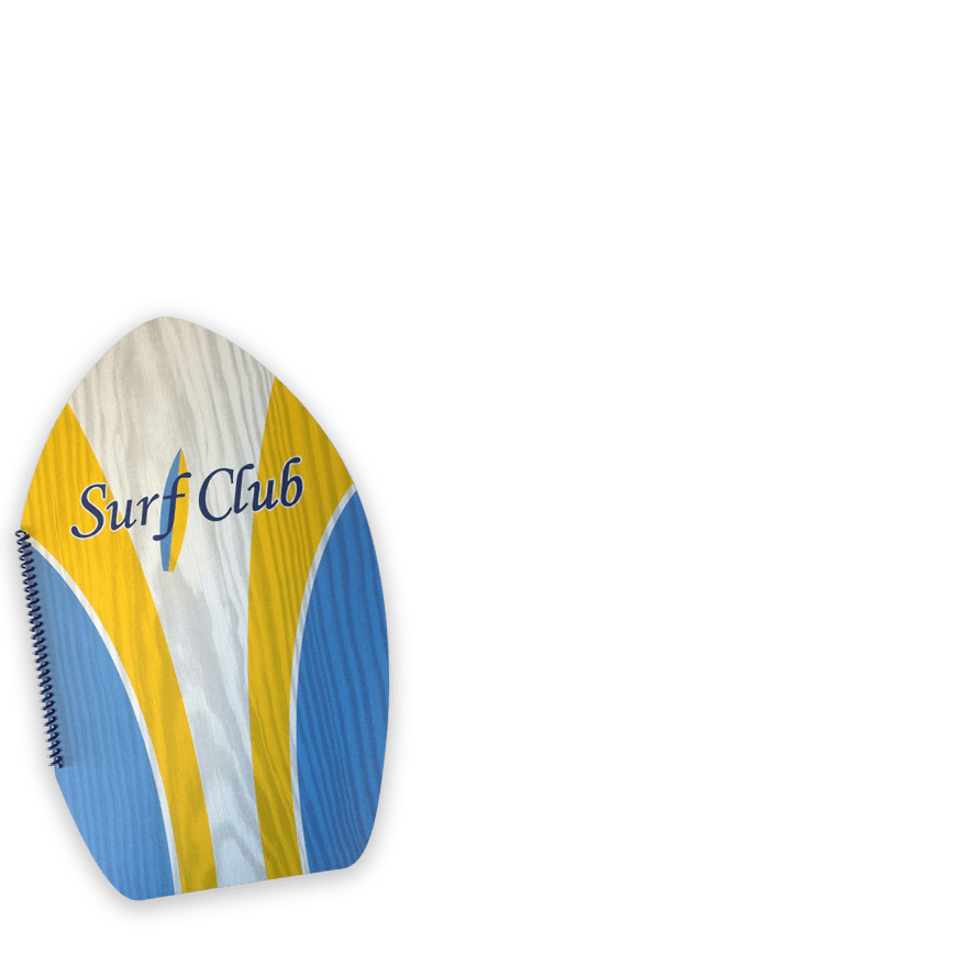 Surf Club Synthetic Plastic Menu Cover Design