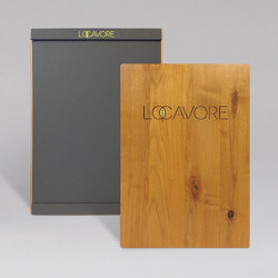 Locavore Etched Wood Menu Board